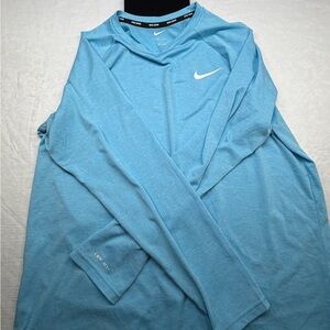 Nike Swim Dri-FIT Blue Long Sleeve Shirt